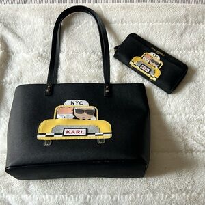 Karl Lagergeld Kitty NYC purse and wallet